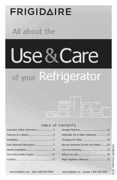 Frigidaire Refrigerator 242288200-page_pdf